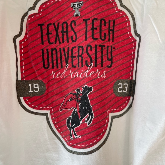White Texas tech v neck - Picture 6 of 7